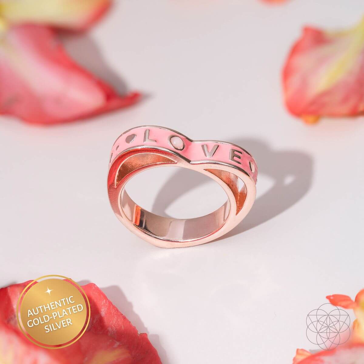 I Love My Life - Heart Awakening Pink Opal Ring - Pileggi on the Square Salon Powered by Gatto Salon Group