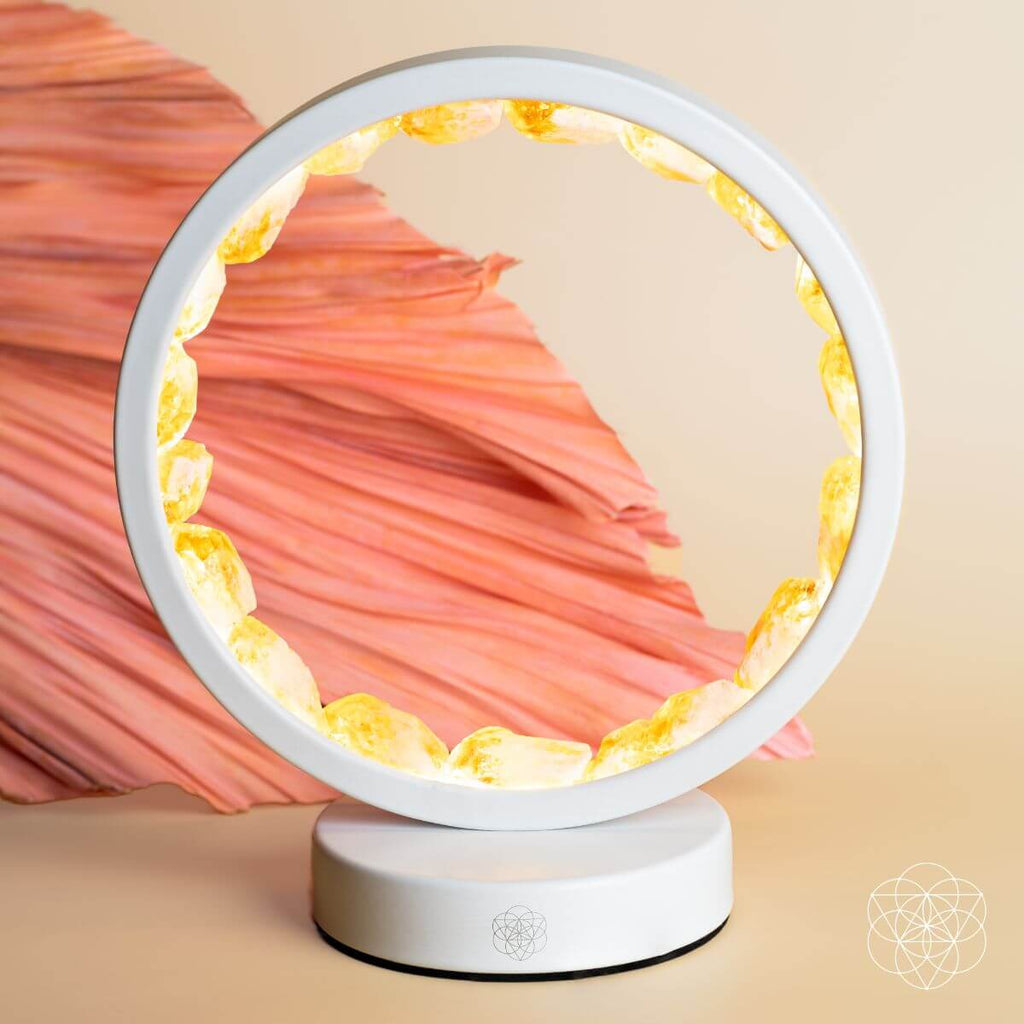 Infinite Abundance: Citrine Lamp of Manifestation - Pileggi on the Square Salon Powered by Gatto Salon Group