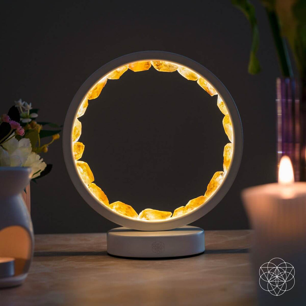 Infinite Abundance: Citrine Lamp of Manifestation - Pileggi on the Square Salon Powered by Gatto Salon Group