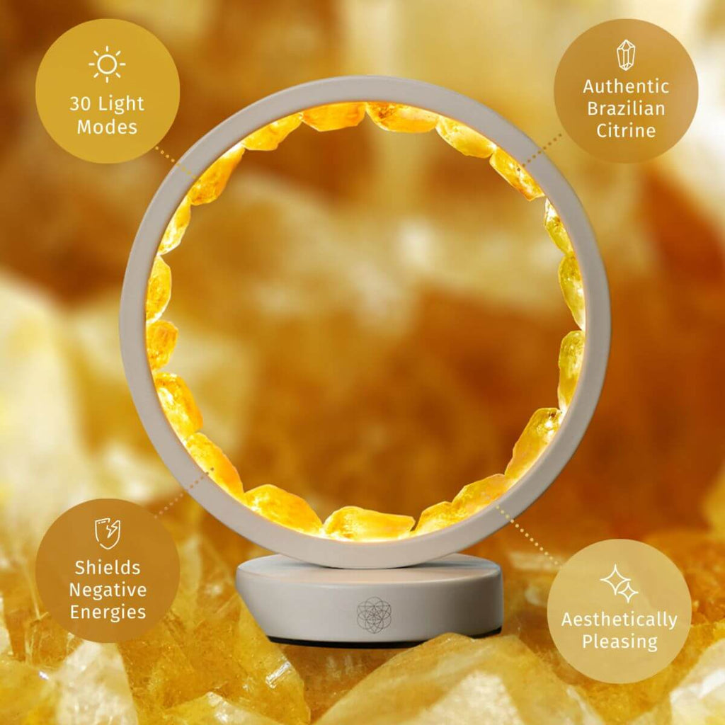 Infinite Abundance: Citrine Lamp of Manifestation - Pileggi on the Square Salon Powered by Gatto Salon Group