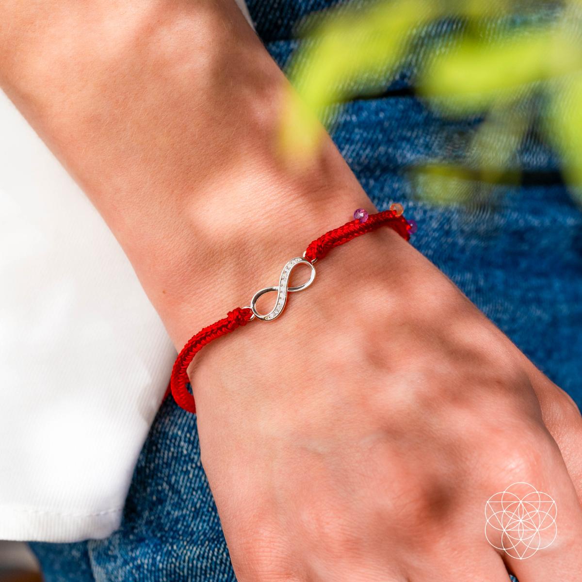 Infinite Prosperity - Eight - Strand Red String Bracelet - Pileggi on the Square Salon Powered by Gatto Salon Group