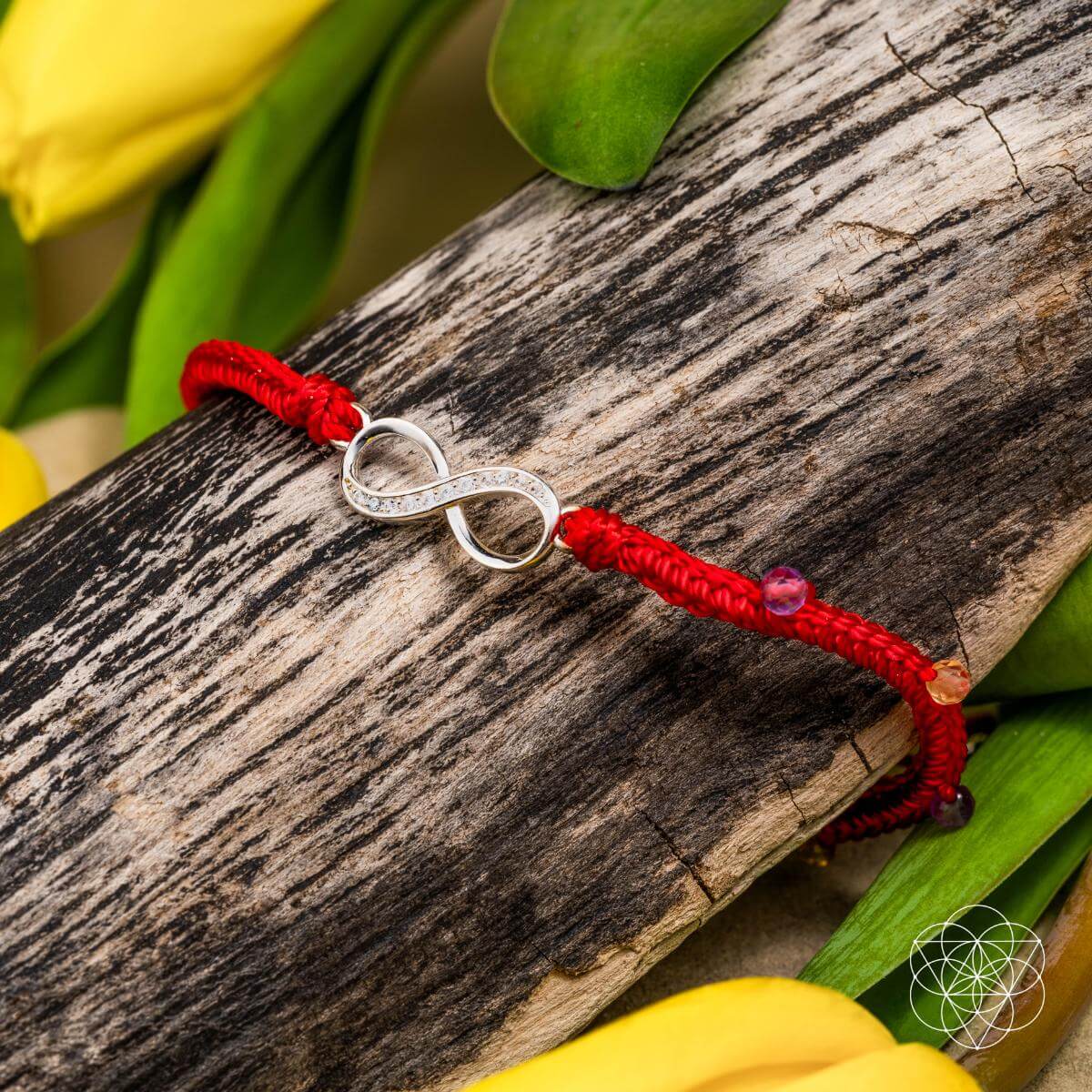 Infinite Prosperity - Eight - Strand Red String Bracelet - Pileggi on the Square Salon Powered by Gatto Salon Group