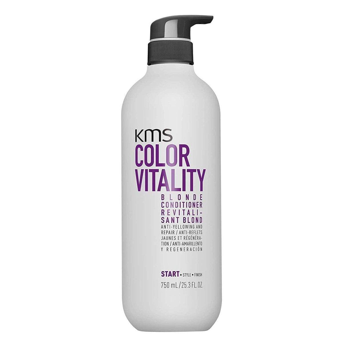 KMS ColorVitality Blonde Conditioner 25.3 oz - Pileggi on the Square Salon Powered by Gatto Salon Group