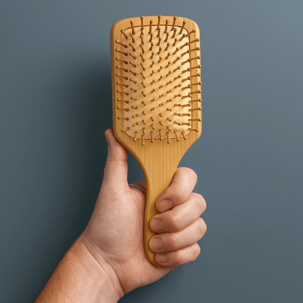 Large Paddle Style Bamboo Hairbrush - Pileggi on the Square Salon Powered by Gatto Salon Group