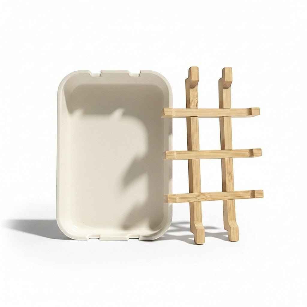 Lifted Soap Dish - Plastic - Free - Pileggi on the Square Salon Powered by Gatto Salon Group