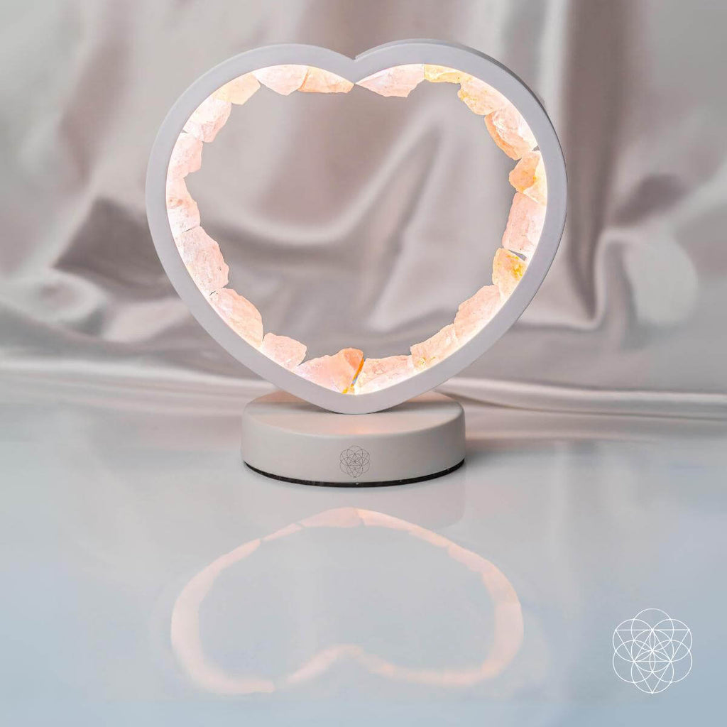 Love Magnet - Rose Quartz Heart Lamp - Pileggi on the Square Salon Powered by Gatto Salon Group