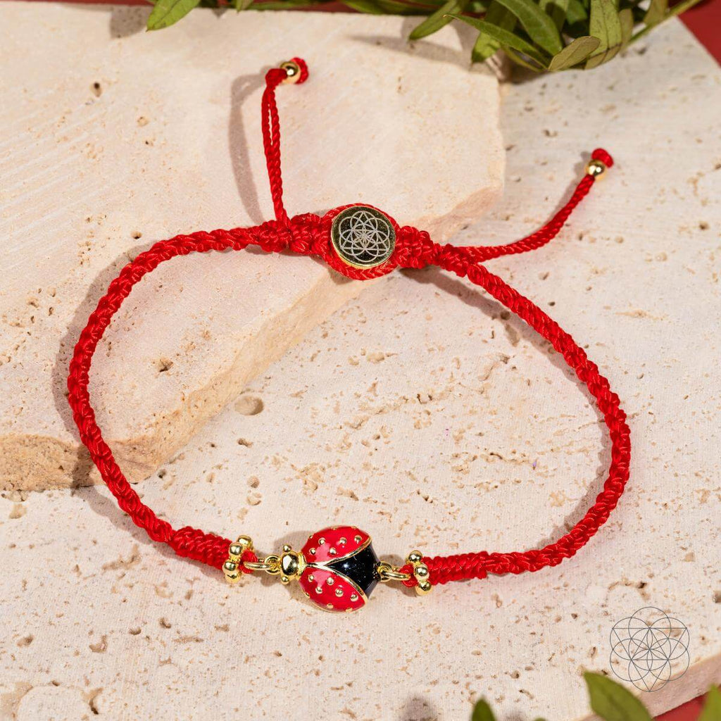 Lucky Ladybug - Four - Strand Red String Bracelet - Pileggi on the Square Salon Powered by Gatto Salon Group