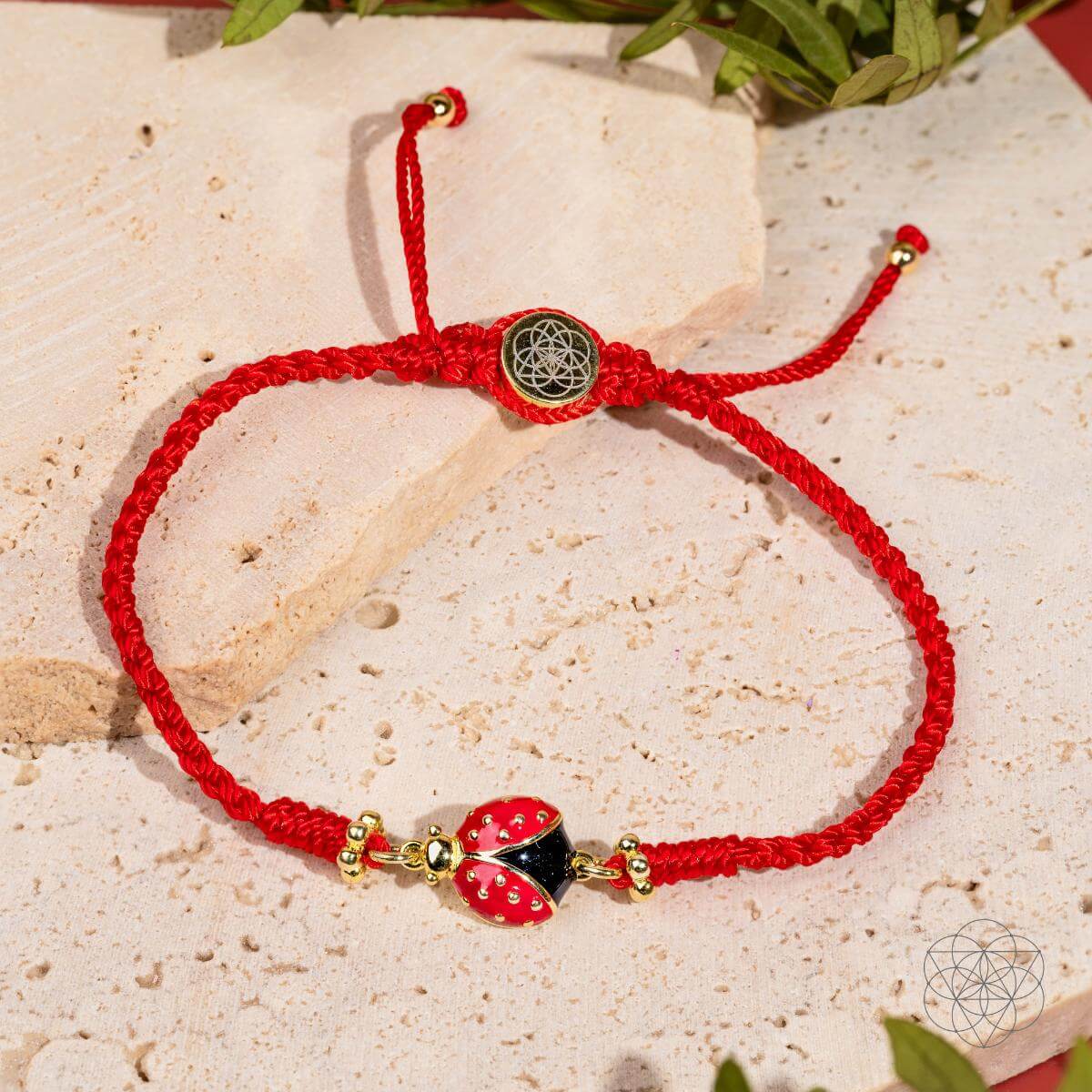 Lucky Ladybug - Four - Strand Red String Bracelet - Pileggi on the Square Salon Powered by Gatto Salon Group
