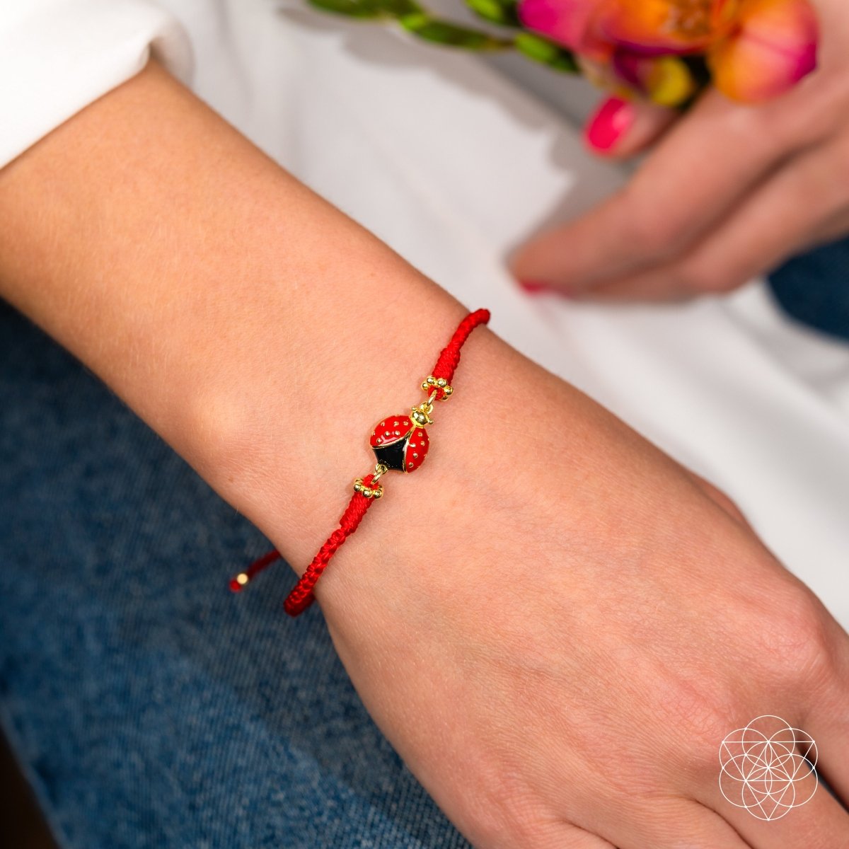 Lucky Ladybug - Four - Strand Red String Bracelet - Pileggi on the Square Salon Powered by Gatto Salon Group