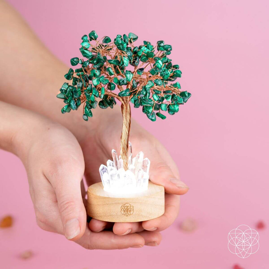 Malachite Anxiety Tree Lamp - Pileggi on the Square Salon Powered by Gatto Salon Group