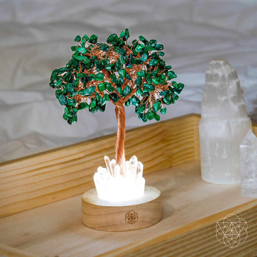 Malachite Anxiety Tree Lamp - Pileggi on the Square Salon Powered by Gatto Salon Group