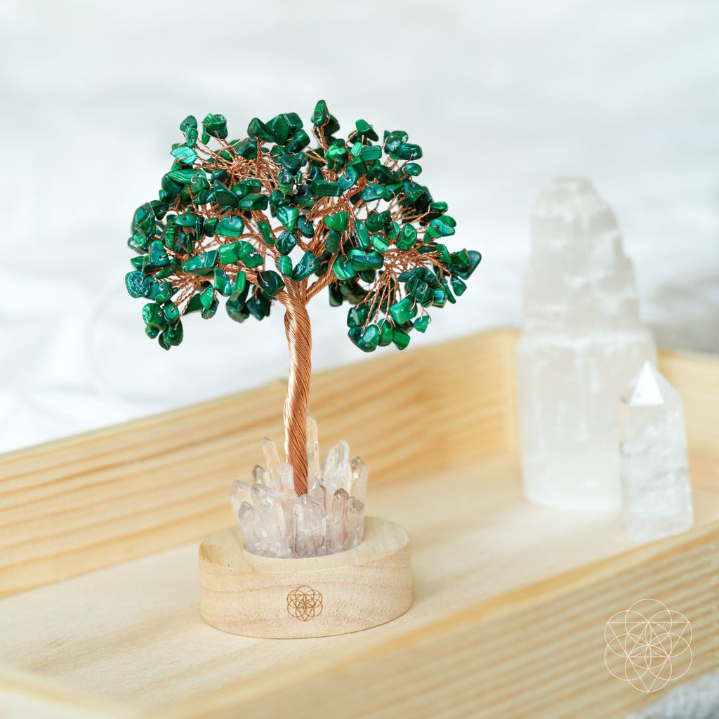Malachite Anxiety Tree Lamp - Pileggi on the Square Salon Powered by Gatto Salon Group