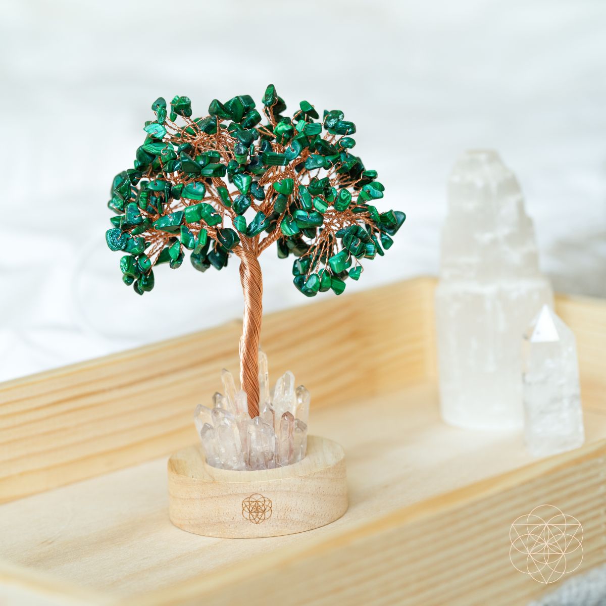 Malachite Anxiety Tree Lamp - Pileggi on the Square Salon Powered by Gatto Salon Group