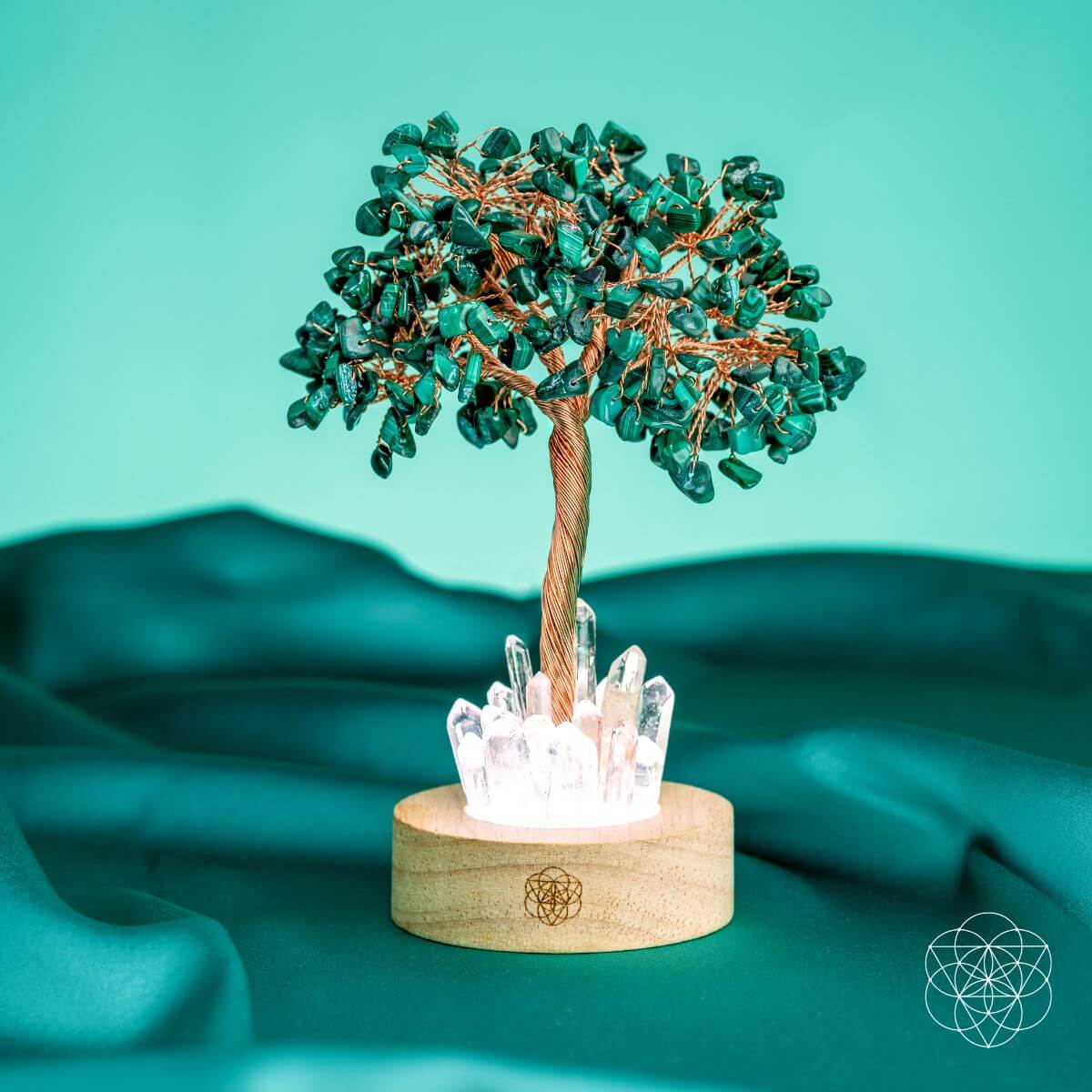 Malachite Anxiety Tree Lamp - Pileggi on the Square Salon Powered by Gatto Salon Group