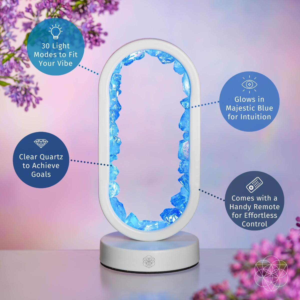Manifest Success - Clear Quartz Lamp of Achievement - Pileggi on the Square Salon Powered by Gatto Salon Group