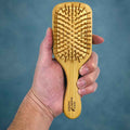 Mini Paddle Style Bamboo Hairbrush - Pileggi on the Square Salon Powered by Gatto Salon Group