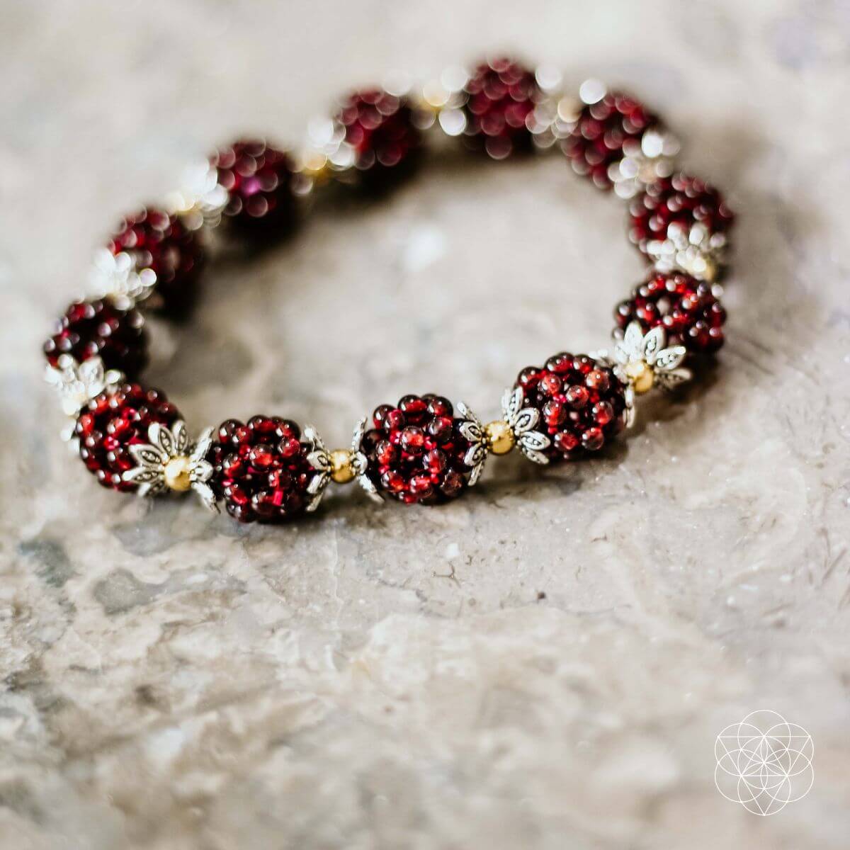Natural Garnet Healing Bracelet - Pileggi on the Square Salon Powered by Gatto Salon Group