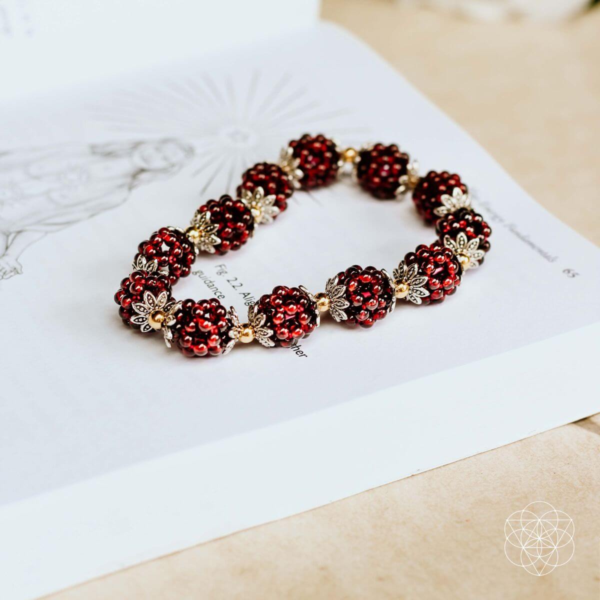 Natural Garnet Healing Bracelet - Pileggi on the Square Salon Powered by Gatto Salon Group