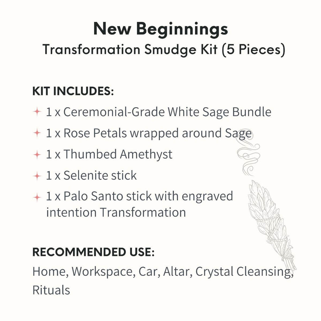 New Beginnings - Transformation Smudge Kit (5 Pieces) - Pileggi on the Square Salon Powered by Gatto Salon Group