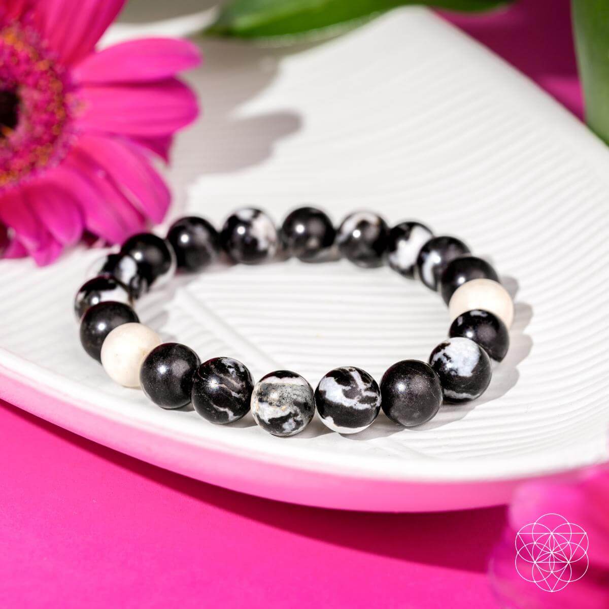 Permission to Pause - The Zebra Jasper Bracelet - Pileggi on the Square Salon Powered by Gatto Salon Group