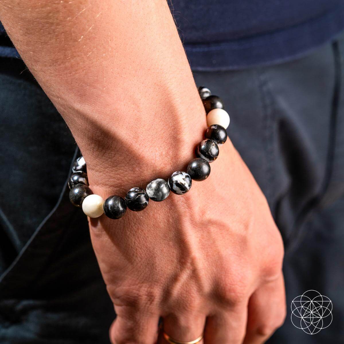 Permission to Pause - The Zebra Jasper Bracelet - Pileggi on the Square Salon Powered by Gatto Salon Group