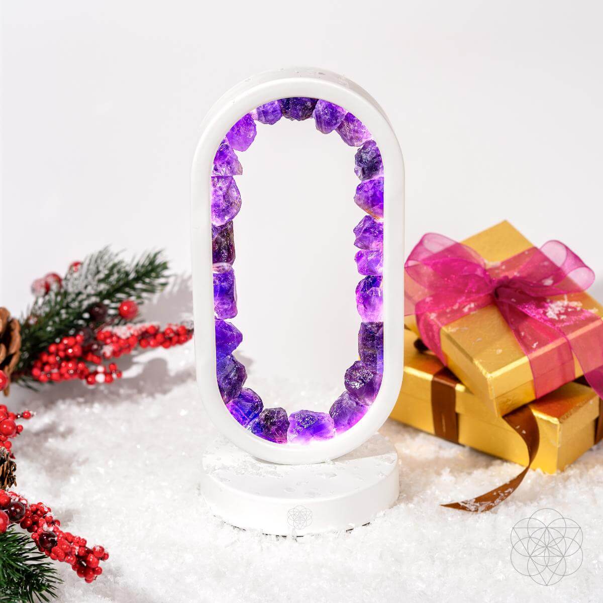 Portal to Peace - Amethyst Lamp of Stress Relief - Pileggi on the Square Salon Powered by Gatto Salon Group