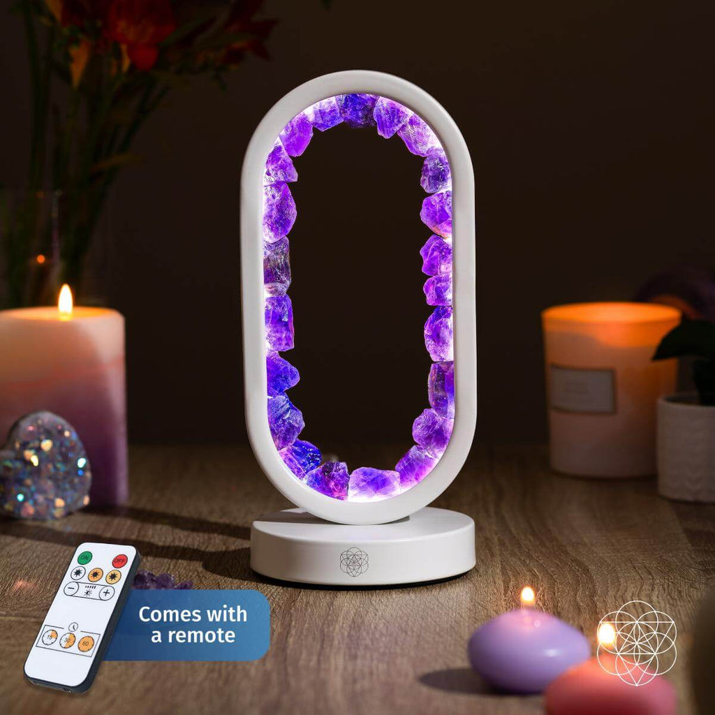 Portal to Peace - Amethyst Lamp of Stress Relief - Pileggi on the Square Salon Powered by Gatto Salon Group