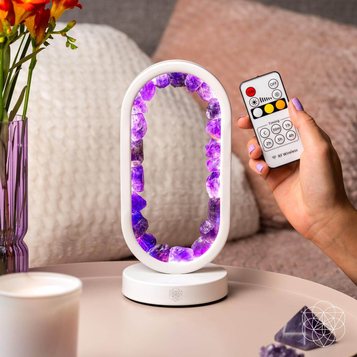 Portal to Peace - Amethyst Lamp of Stress Relief - Pileggi on the Square Salon Powered by Gatto Salon Group
