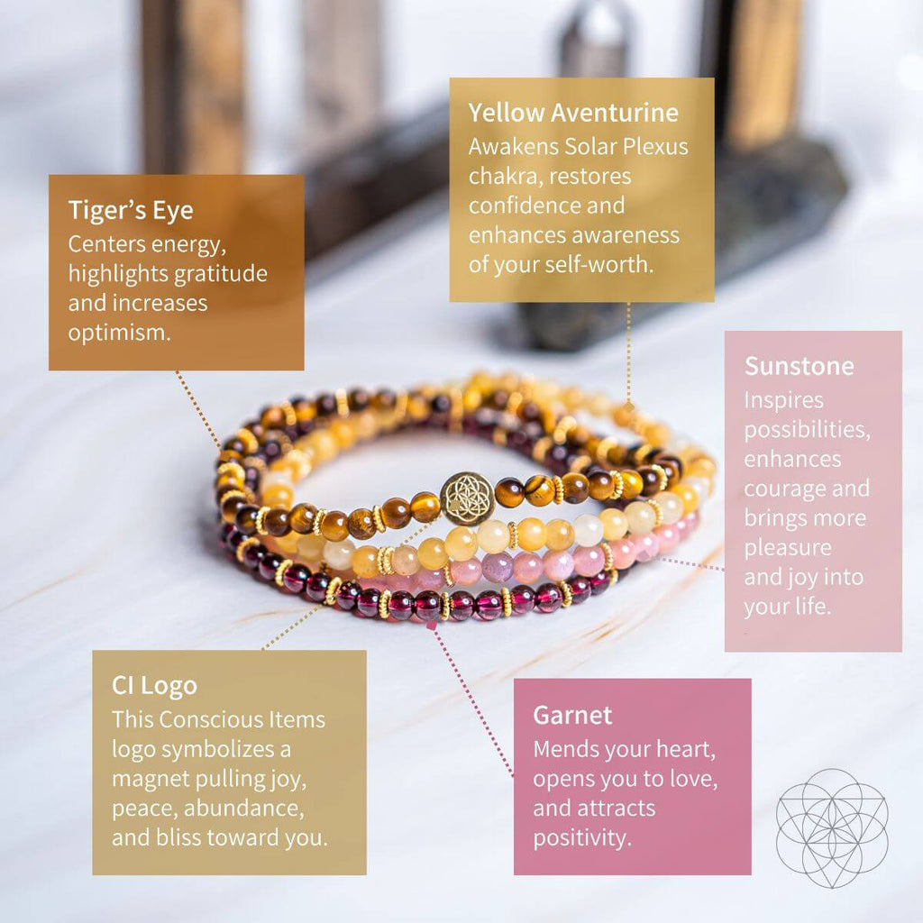 Powerful Positivity Bracelet Pack of 4 - Pileggi on the Square Salon Powered by Gatto Salon Group