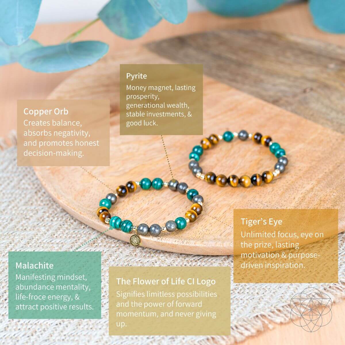 Powerhouse of Success - Trio of Stones Bracelet Bundle - Pileggi on the Square Salon Powered by Gatto Salon Group