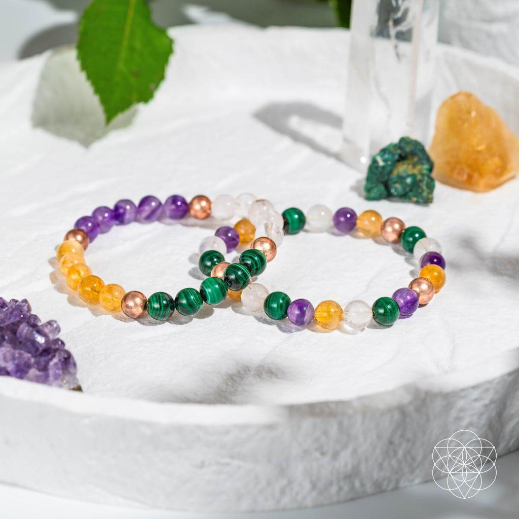 Powerhouse of Wealth Manifestation - Crystal Quartet Bracelet Set - Pileggi on the Square Salon Powered by Gatto Salon Group