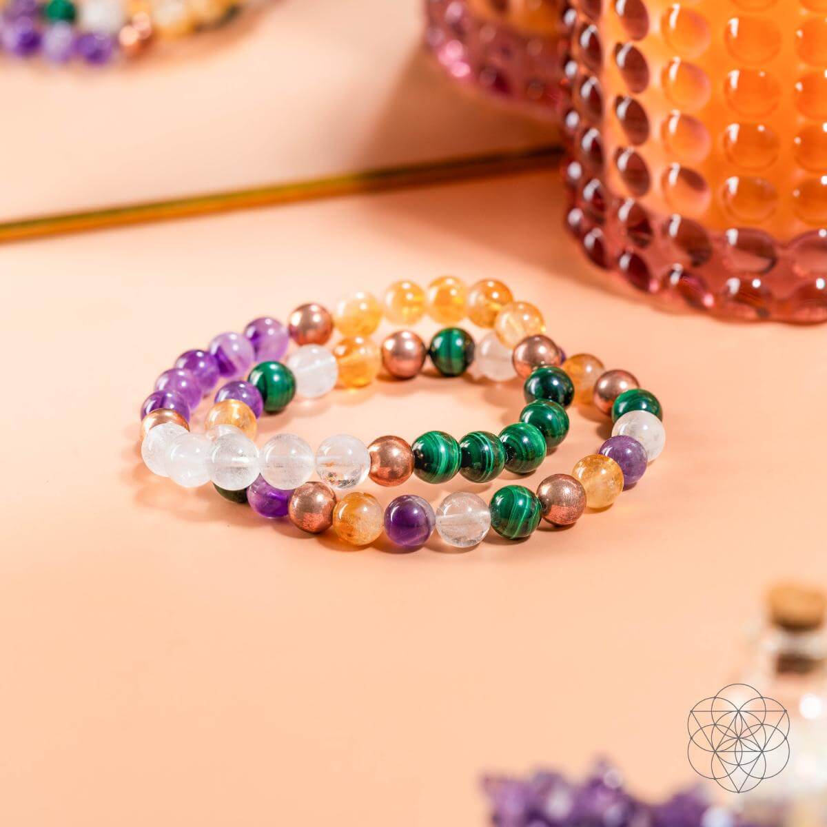Powerhouse of Wealth Manifestation - Crystal Quartet Bracelet Set - Pileggi on the Square Salon Powered by Gatto Salon Group
