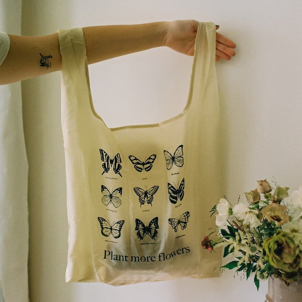 Protect Pollinators Reusable Shopper - Pileggi on the Square Salon Powered by Gatto Salon Group