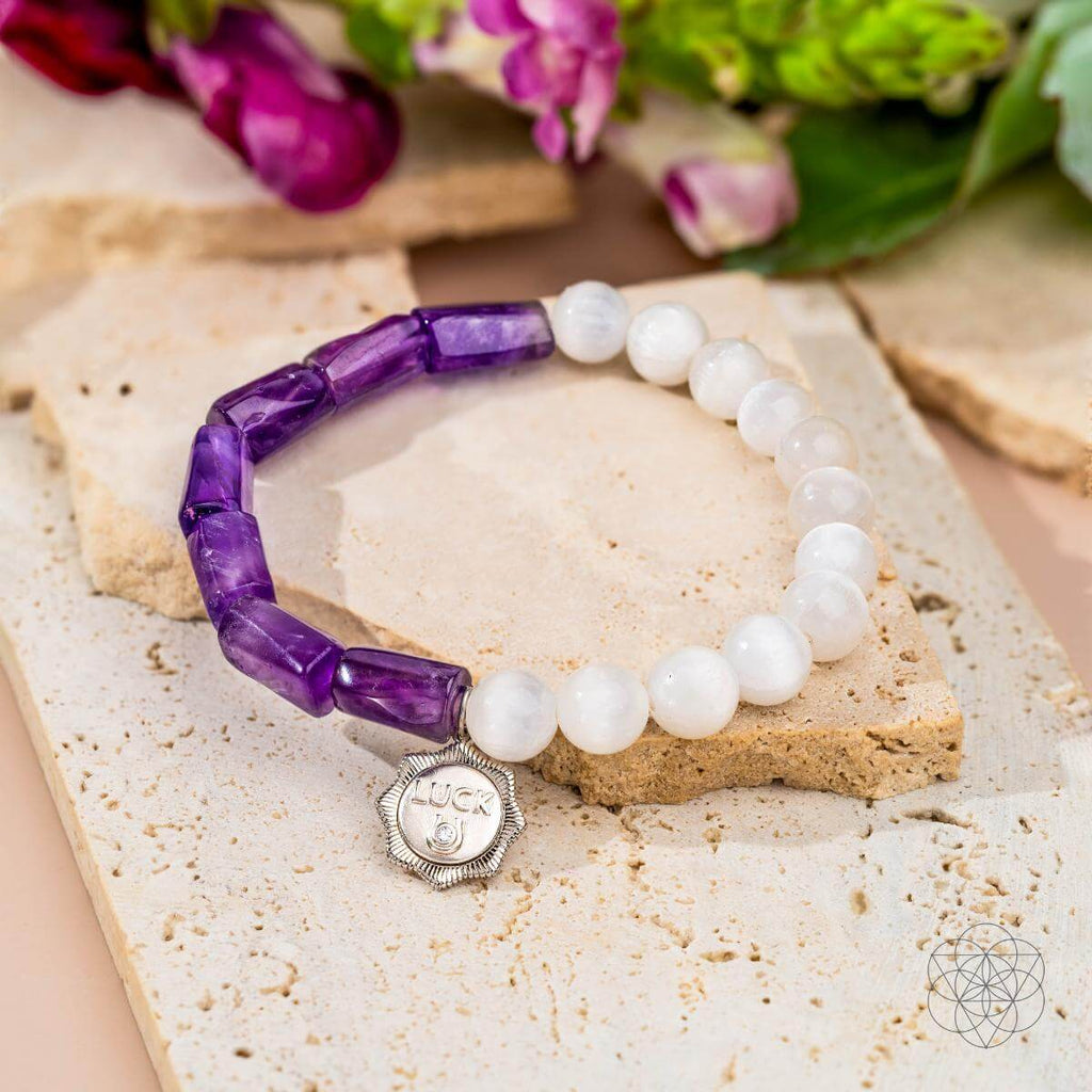 Pure Luck - Horseshoe Amethyst Bracelet - Pileggi on the Square Salon Powered by Gatto Salon Group