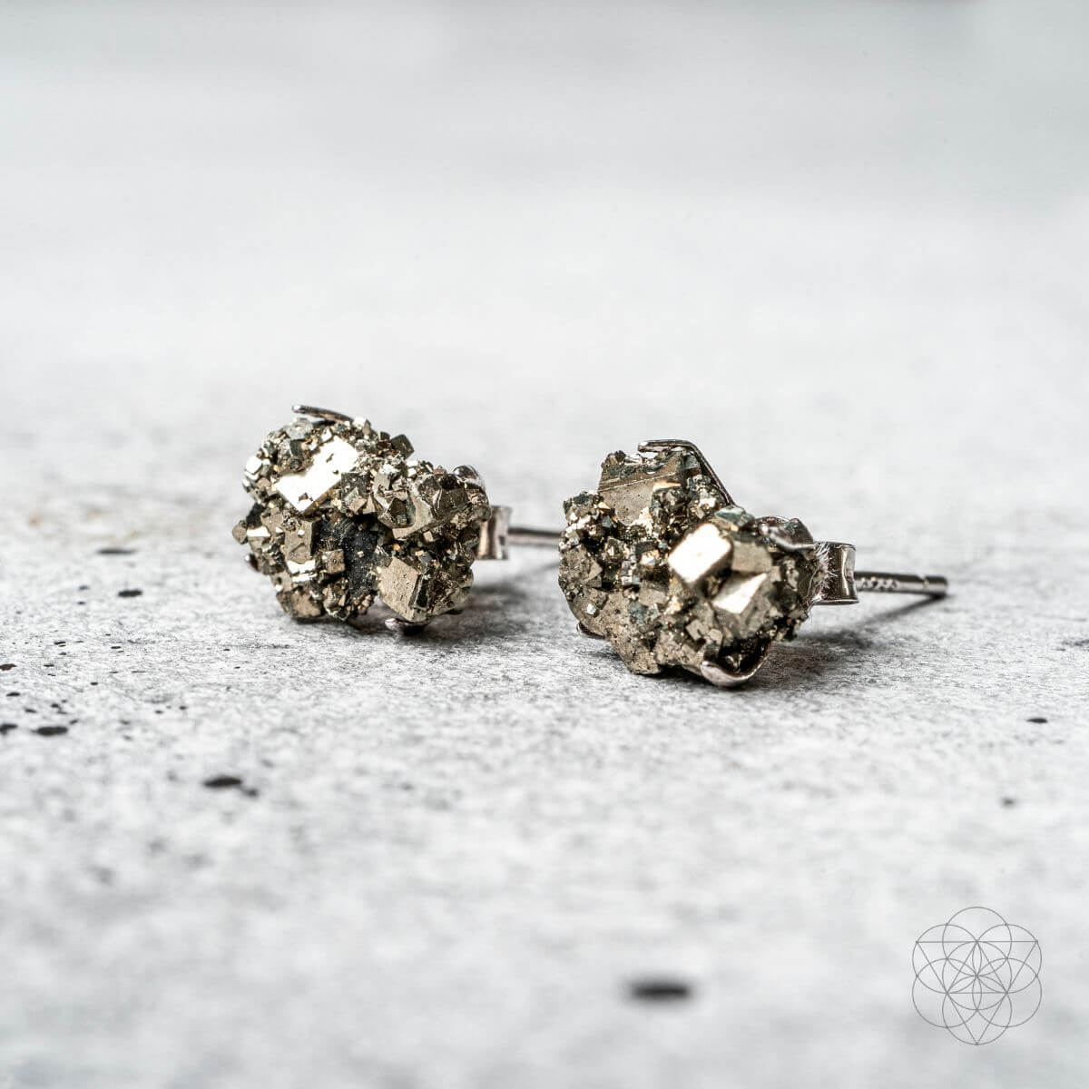 Pyrite Earrings of Wealth - Pileggi on the Square Salon Powered by Gatto Salon Group