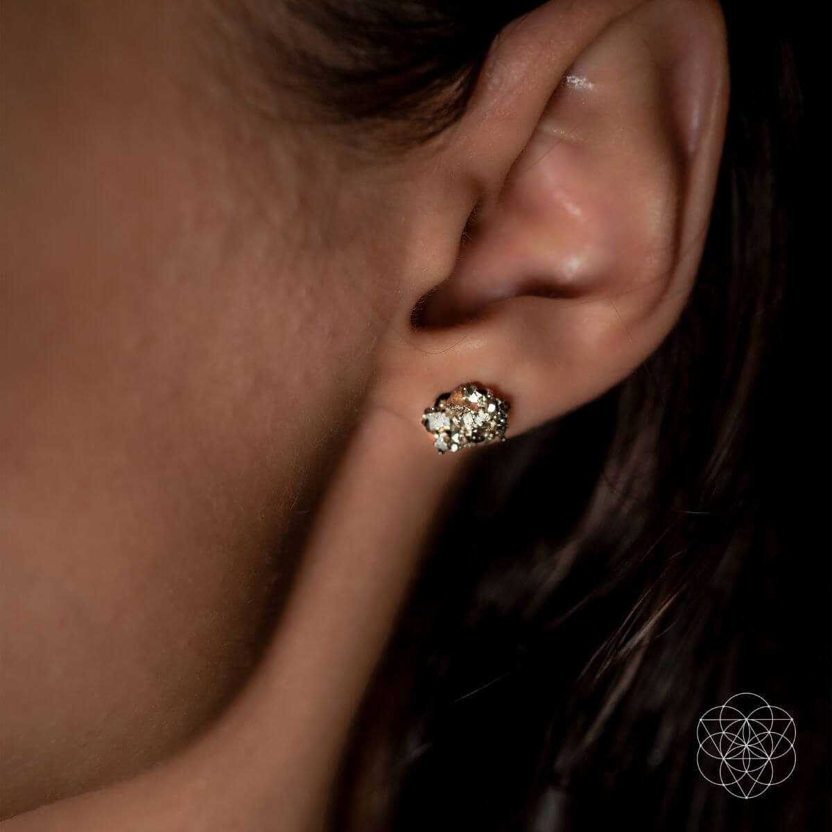 Pyrite Earrings of Wealth - Pileggi on the Square Salon Powered by Gatto Salon Group