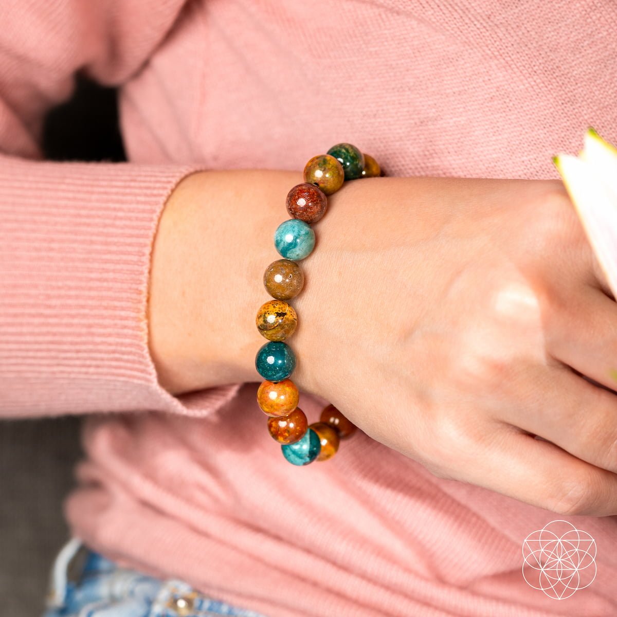 Quiet My Mind – Ocean Jasper Bracelet - Pileggi on the Square Salon Powered by Gatto Salon Group
