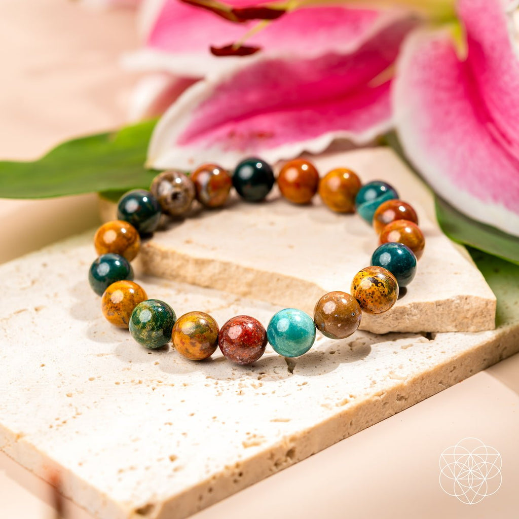 Quiet My Mind – Ocean Jasper Bracelet - Pileggi on the Square Salon Powered by Gatto Salon Group
