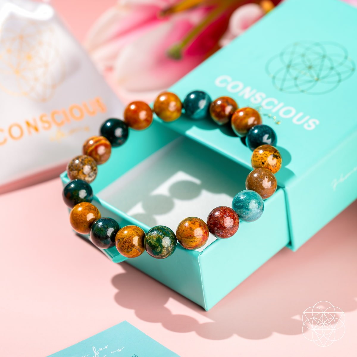 Quiet My Mind – Ocean Jasper Bracelet - Pileggi on the Square Salon Powered by Gatto Salon Group