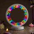 Rainbow After the Storm - Clear Quartz Lamp of Hope - Pileggi on the Square Salon Powered by Gatto Salon Group