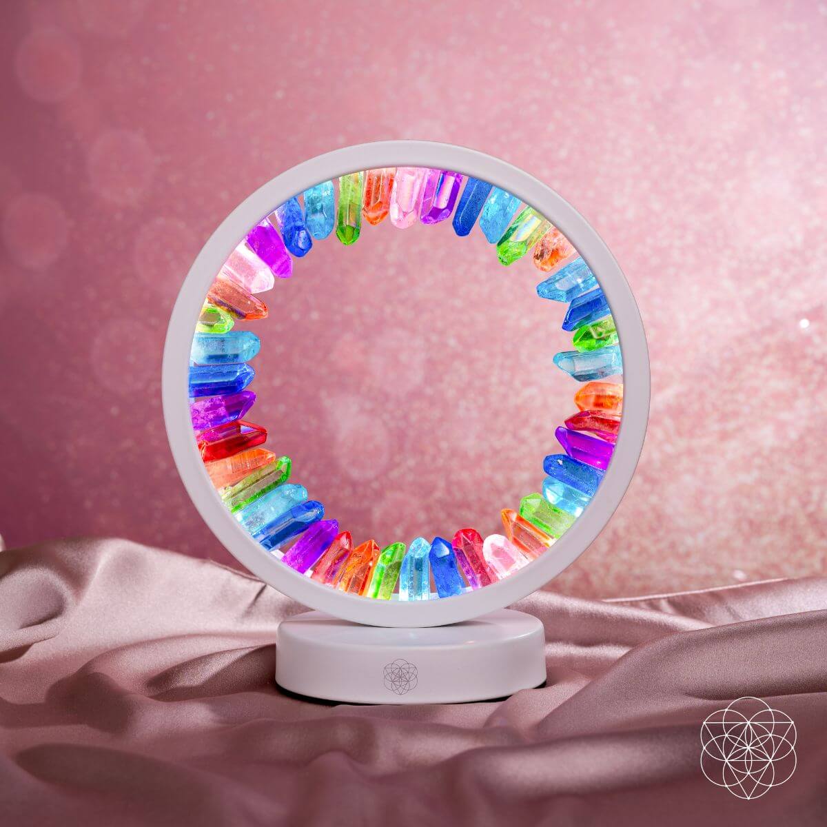 Rainbow After the Storm - Clear Quartz Lamp of Hope - Pileggi on the Square Salon Powered by Gatto Salon Group