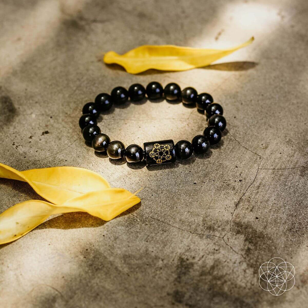 Rainbow Obsidian Protection Bracelet - Pileggi on the Square Salon Powered by Gatto Salon Group