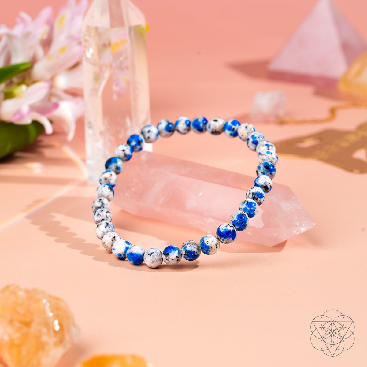 Rare K2 Stone Bracelet of Spiritual Adventure | 6mm - Pileggi on the Square Salon Powered by Gatto Salon Group