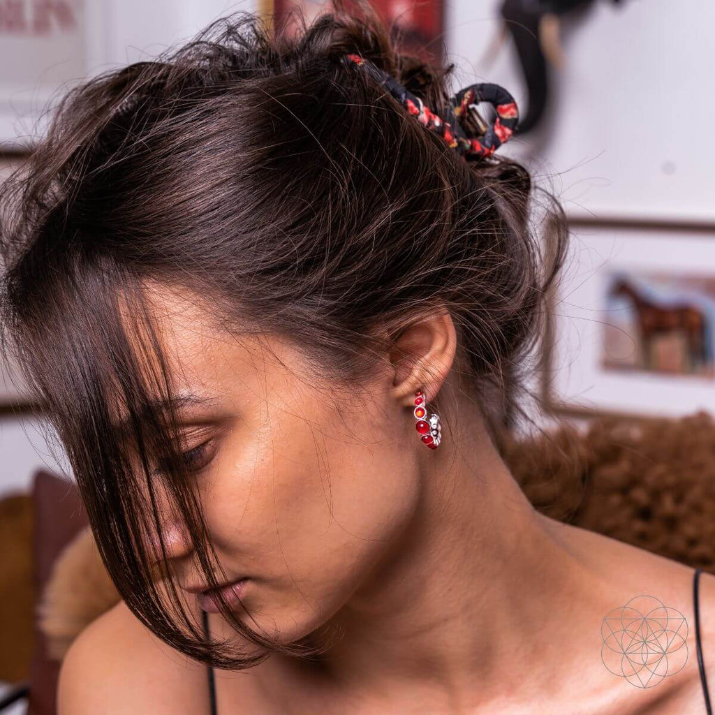 Rising Phoenix: Carnelian Earrings of Ambition - Pileggi on the Square Salon Powered by Gatto Salon Group