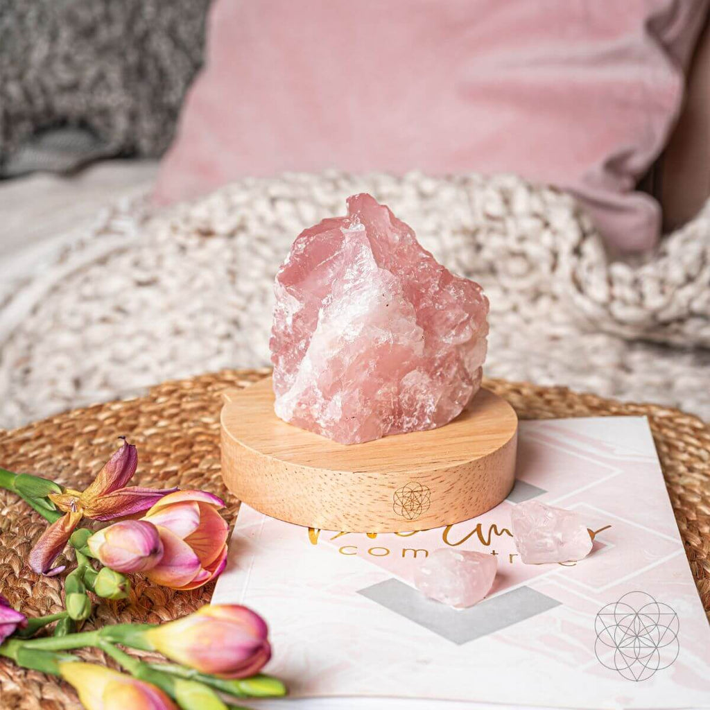Rose Quartz Lamp of Compassion - Pileggi on the Square Salon Powered by Gatto Salon Group