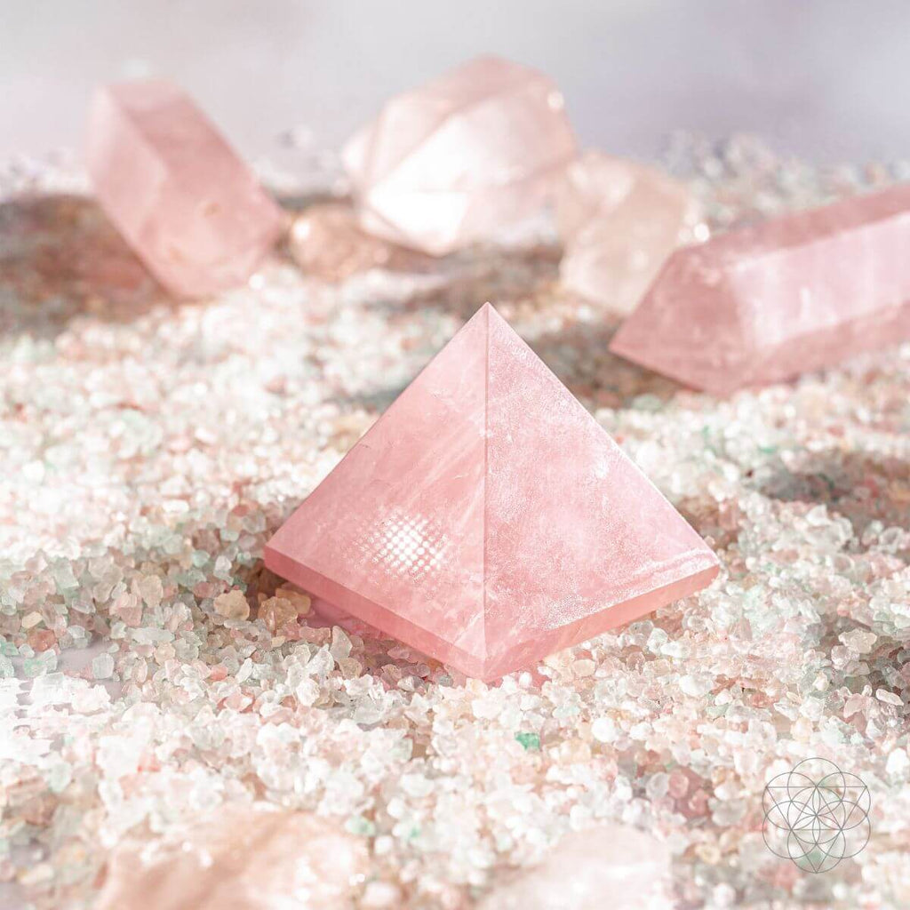 Rose Quartz Pyramid of Fertility - Pileggi on the Square Salon Powered by Gatto Salon Group