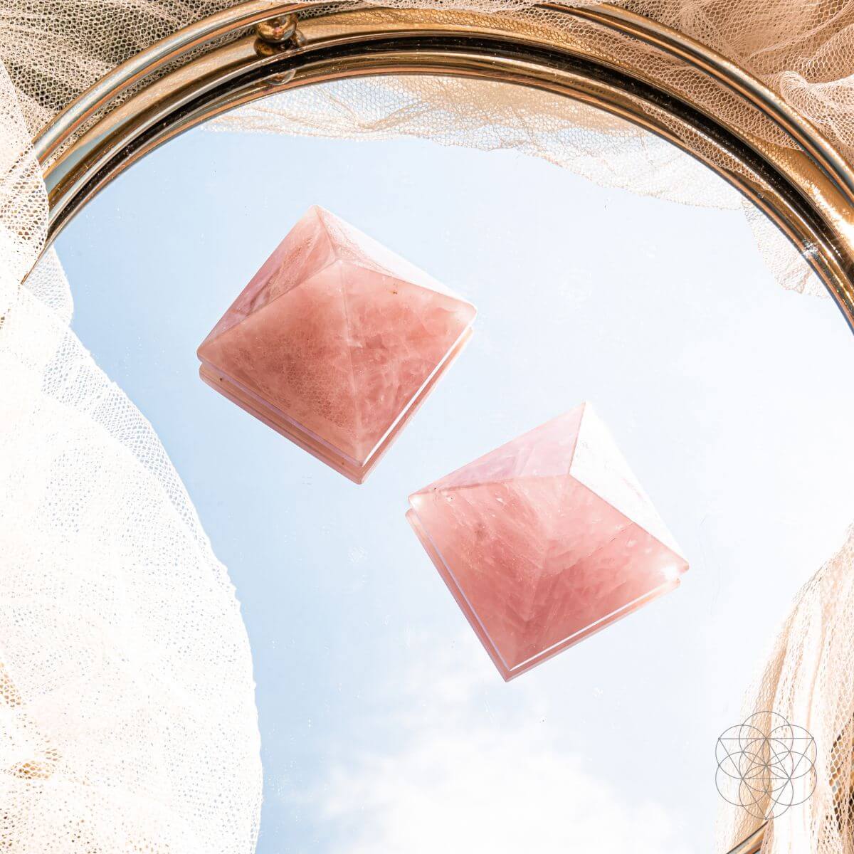 Rose Quartz Pyramid of Fertility - Pileggi on the Square Salon Powered by Gatto Salon Group