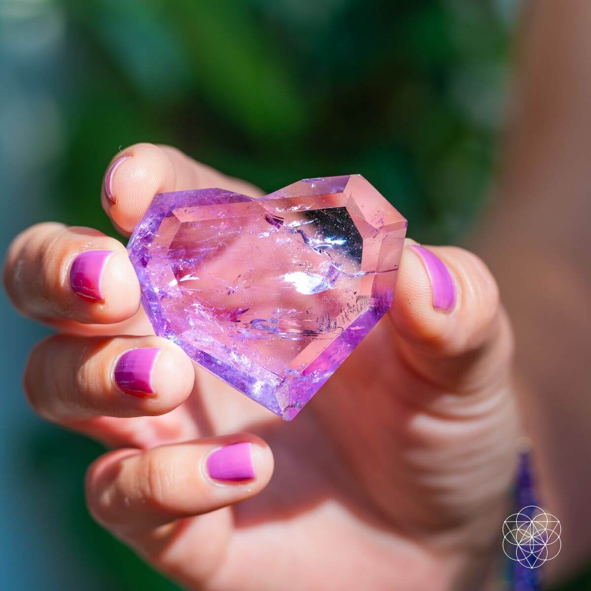 Royal Diamond Heart - Brazilian Amethyst for Manifestation - Pileggi on the Square Salon Powered by Gatto Salon Group
