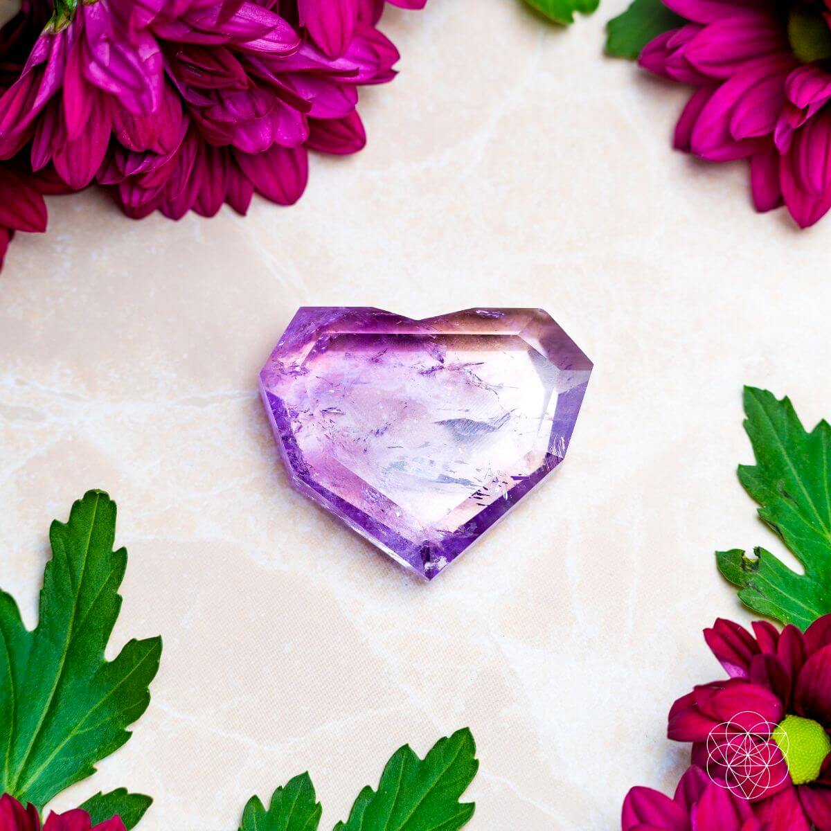 Royal Diamond Heart - Brazilian Amethyst for Manifestation - Pileggi on the Square Salon Powered by Gatto Salon Group