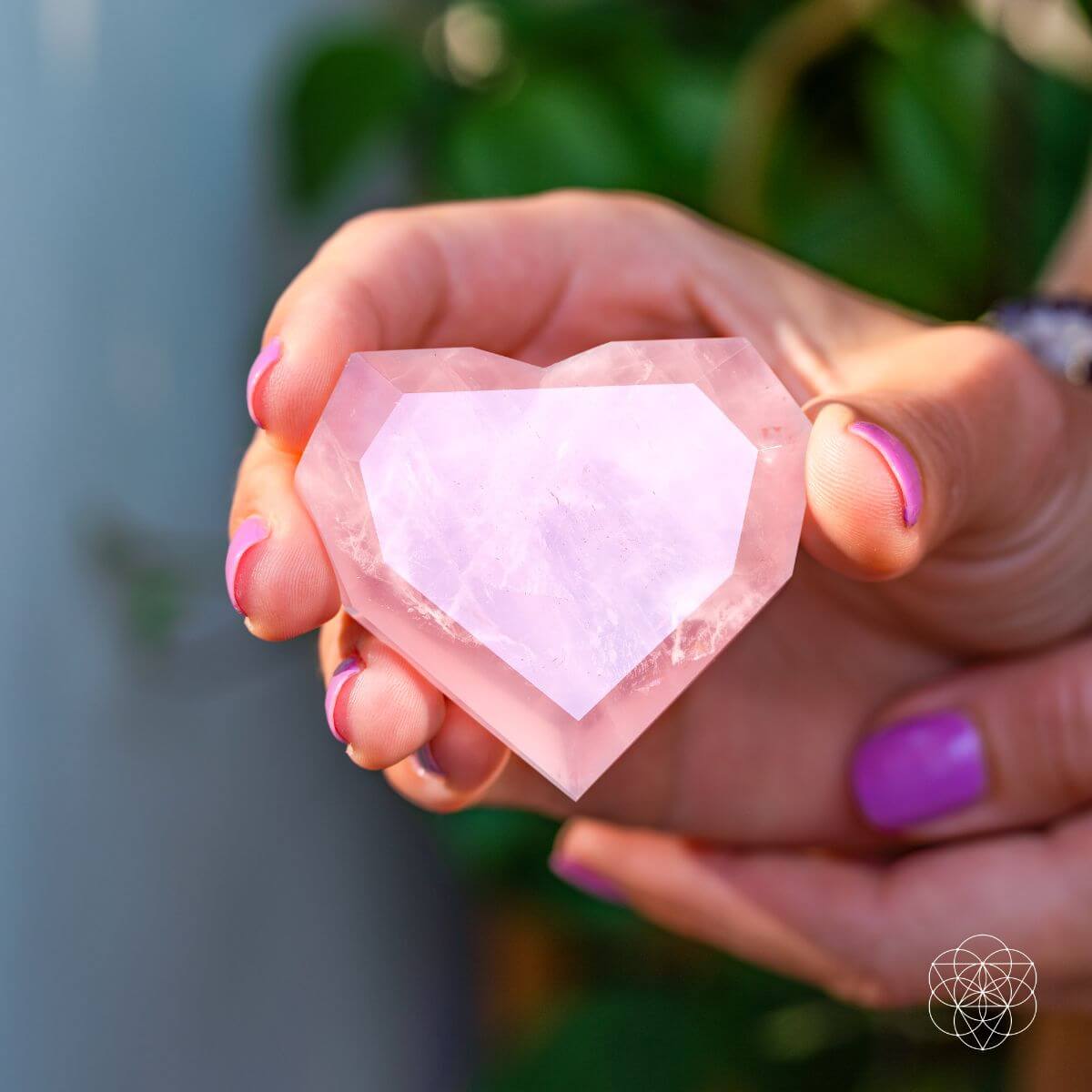Royal Diamond Heart - Madagascar Rose Quartz for Infinite Love - Pileggi on the Square Salon Powered by Gatto Salon Group